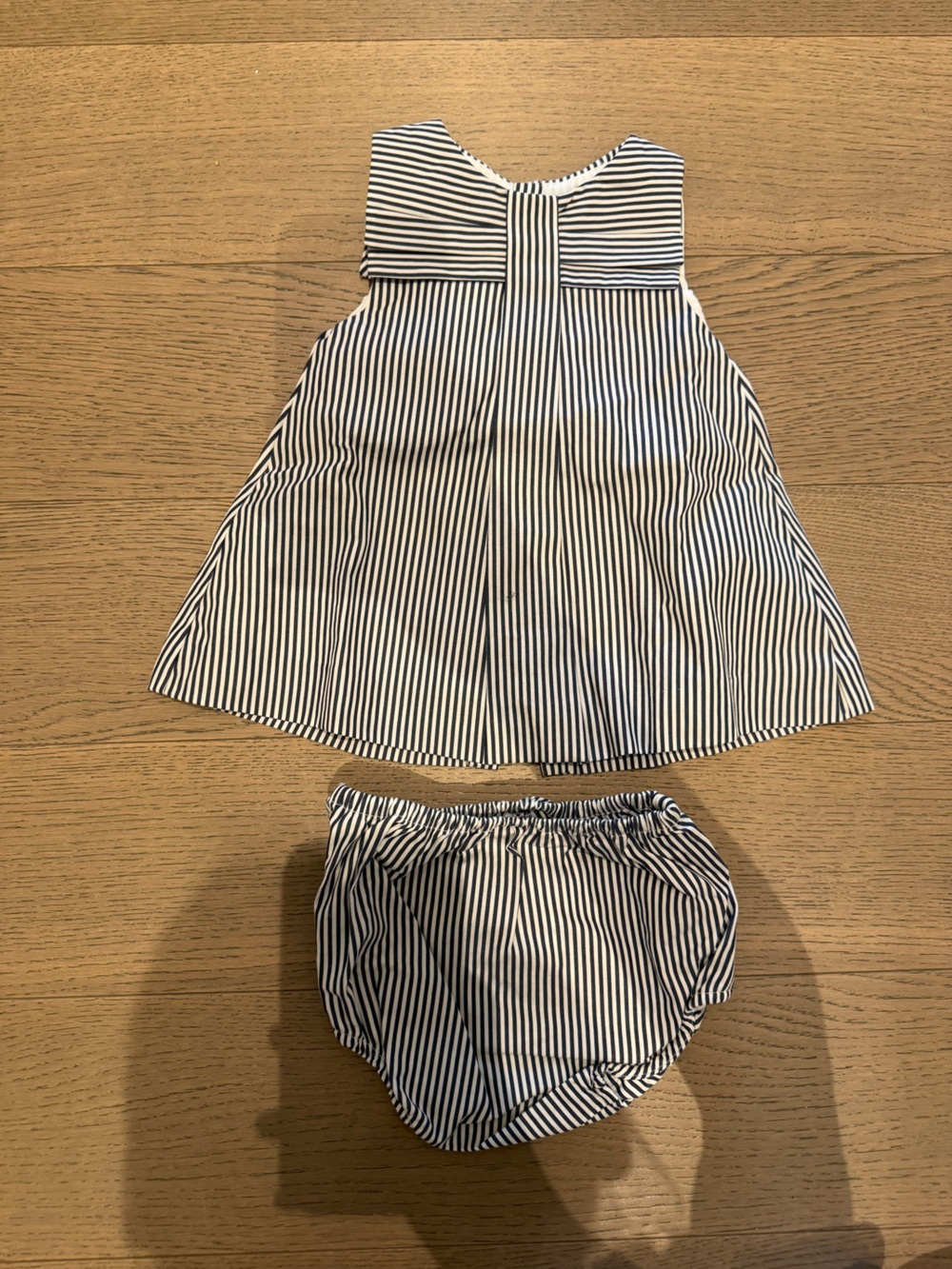 Jacadi Navy and White Striped Kids Matching Set